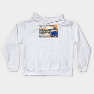 Falmouth Harbor, Cape Cod Kids Hoodie